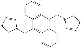 9,10-二((4H-1,2,4-三唑-4-基)甲基)蒽, , 结构式