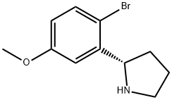 (2S)-2-(2-BROMO-5-METHOXYPHENYL)PYRROLIDINE Structure