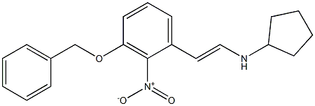(E)-N-(3-(benzyloxy)-2-nitrostyryl)cyclopentanamine