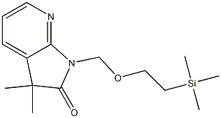 3,3-dimethyl-1-((2-(trimethylsilyl)ethoxy)methyl)-1H-pyrrolo[2,3-b]pyridin-2(3H)-one Structure
