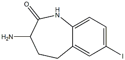 3-Amino-7-iodo-1,3,4,5-tetrahydro-benzo[b]azepin-2-one Structure