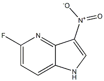 5-Fluoro-3-nitro-1H-pyrrolo[3,2-b]pyridine Struktur