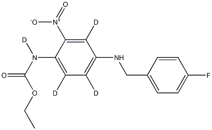 ethyl 4-(4-fluorobenzylamino)-2-nitrophenylcarbamate D4