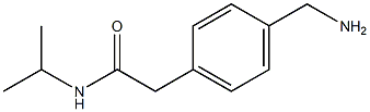2-(4-(aminomethyl)phenyl)-N-isopropylacetamide Struktur
