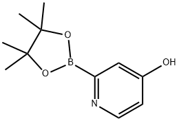 2-(4,4,5,5-tetramethyl-1,3,2-dioxaborolan-2-yl)pyridin-4-ol Structure