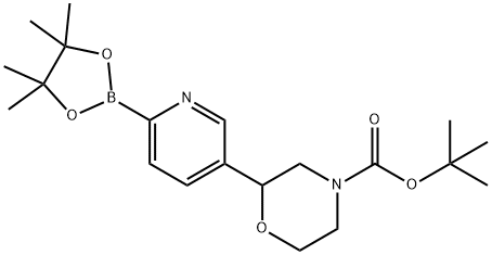 tert-butyl 2-(6-(4,4,5,5-tetramethyl-1,3,2-dioxaborolan-2-yl)pyridin-3-yl)morpholine-4-carboxylate|