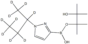 1-(sec-Butyl-d9)-pyrazole-3-boronic acid pinacol ester Struktur