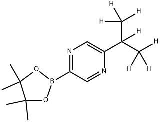 5-(iso-Propyl-d7)-pyrazine-2-boronic acid pinacol ester Structure