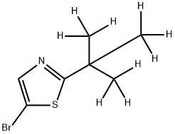 5-Bromo-2-(tert-butyl-d9)-thiazole Struktur