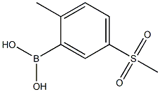 2-Methyl-5-(methylsulfonyl)phenylboronic Acid Structure