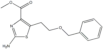 甲基 2-氨基-5-(2-(苄氧基)乙基)噻唑-4-甲酸基酯, 865776-75-6, 结构式