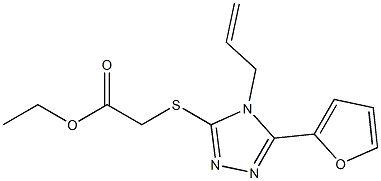 ethyl 2-((4-allyl-5-(furan-2-yl)-4H-1,2,4-triazol-3-yl)thio)acetate|