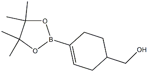 (4-(4,4,5,5-Tetramethyl-1,3,2-dioxaborolan-2-yl)cyclohex-3-en-1-yl)methanol Structure