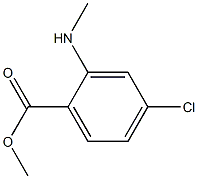 2-(N-甲基)-4-氯苯甲酸甲酯, , 结构式
