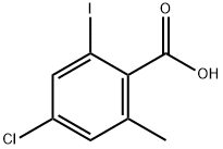 4-氯-2-碘-6-甲基苯甲酸 结构式