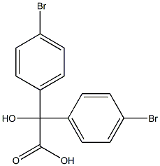 2,2-bis(4-bromophenyl)-2-hydroxyacetic acid,,结构式