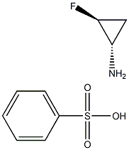 (1S,2S)-2-fluorocyclopropanamine benzenesulfonate Structure