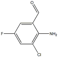 2-Amino-3-chloro-5-fluorobenzaldehyde Struktur