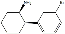 (1R,2R)-2-(3-bromophenyl)cyclohexanamine 化学構造式