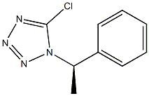(R)-5-chloro-1-(1-phenylethyl)-1H-tetrazole,,结构式