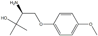 (S)-3-amino-4-(4-methoxyphenoxy)-2-methylbutan-2-ol Struktur
