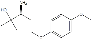 (S)-3-amino-5-(4-methoxyphenoxy)-2-methylpentan-2-ol Structure