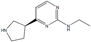 (S)-N-ethyl-4-(pyrrolidin-3-yl)pyrimidin-2-amine Structure