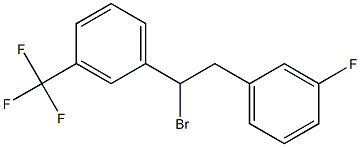 1-(2-bromo-2-(3-(trifluoromethyl)phenyl)ethyl)-3-fluorobenzene Structure