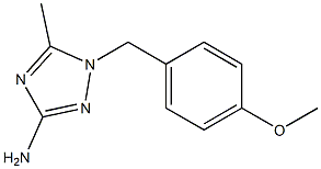 1-(4-methoxybenzyl)-5-methyl-1H-1,2,4-triazol-3-amine Structure