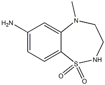 1,1-dioxy-5-methyl-2,3,4,5-tetrahydrobenzo[f][1,2,5]thiadiazepin-7-amine Structure