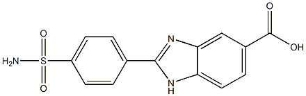 2-(4-sulfamoylphenyl)-1H-benzo[d]imidazole-5-carboxylic acid Struktur