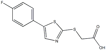 2-(5-(4-fluorophenyl)thiazol-2-ylthio)acetic acid
