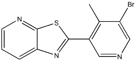 2-(5-bromo-4-methylpyridin-3-yl)thiazolo[5,4-b]pyridine Struktur