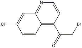 2-bromo-1-(7-chloroquinolin-4-yl)ethanone 化学構造式