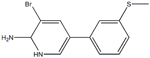 3-bromo-5-(3-(methylthio)phenyl)-1,2-dihydropyridin-2-amine Struktur