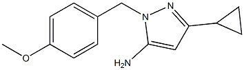 3-cyclopropyl-1-(4-methoxybenzyl)-1H-pyrazol-5-amine Struktur