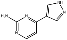 4-(1H-PYRAZOL-4-YL)PYRIMIDIN-2-AMINE, 1714135-86-0, 结构式