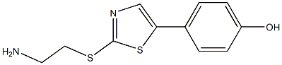 4-(2-(2-aminoethylthio)thiazol-5-yl)phenol Structure