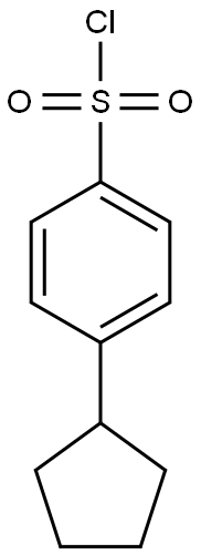 4-cyclopentylbenzene-1-sulfonyl chloride Structure