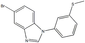 5-bromo-1-(3-(methylthio)phenyl)-1H-benzo[d]imidazole Structure
