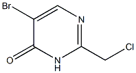 5-bromo-2-(chloromethyl)pyrimidin-4(3H)-one Structure