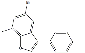 5-bromo-7-methyl-3-p-tolylbenzofuran Structure