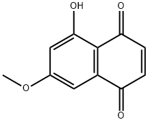 5-hydroxy-7-methoxynaphthalene-1,4-dione Structure