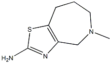 5-methyl-5,6,7,8-tetrahydro-4H-thiazolo[4,5-c]azepin-2-amine Structure