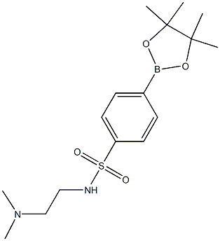 N-(2-(dimethylamino)ethyl)-4-(4,4,5,5-tetramethyl-1,3,2-dioxaborolan-2-yl)benzenesulfonamide Struktur