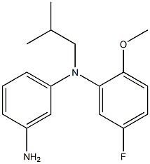 N1-(5-fluoro-2-methoxyphenyl)-N1-isobutylbenzene-1,3-diamine Struktur