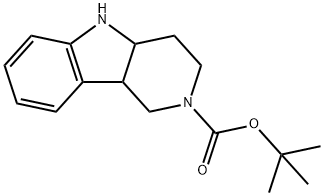 叔丁基3,4,4A,5-四氢-1H-吡啶并[4,3-B]吲哚-2(9BH)-羧酸盐, 1186099-68-2, 结构式