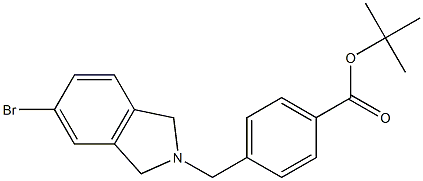 tert-butyl 4-((5-bromoisoindolin-2-yl)methyl)benzoate Structure