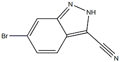 6-Bromo-2H-indazole-3-carbonitrile 化学構造式