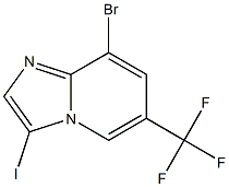 8-Bromo-3-iodo-6-trifluoromethyl-imidazo[1,2-a]pyridine Structure